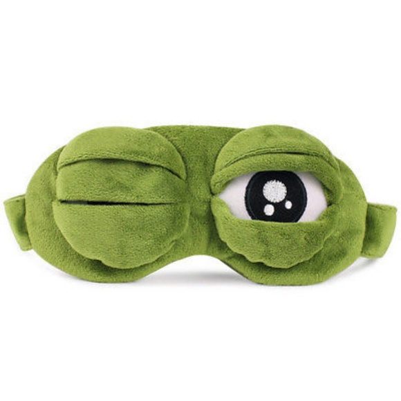 3D Sad Frog Sleeping Mask - Picture 3 of 7